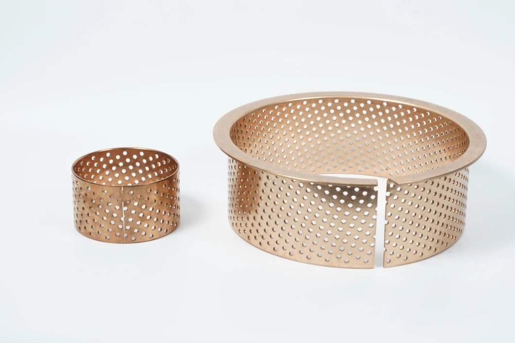 Perforated Rolled Bronze Wrapped Bearing