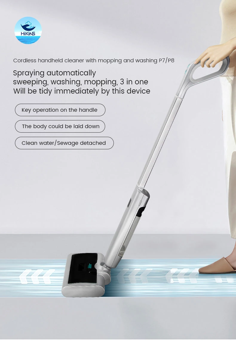 Handheld Floor Scrubber Wet and Dry Cleaner Wholesale Automatic Floor Washer