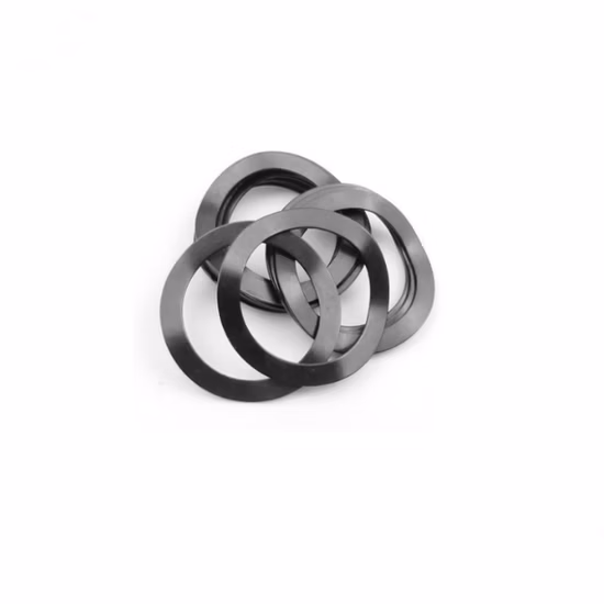 OEM Custom High Pressure Steel Gasket DU Plain Washer Made of Steel Base Bronze Powder and Black PTFE for Printing Machine.