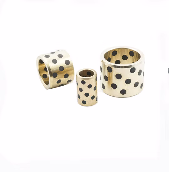 JDB 10mm Hole Sliding Oilless Self Lubricant Copper Linear Bush Bearing Sleeve Solid Graphite Bushes Bronze Inlaid Bushing